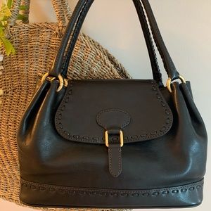 Dooney & Bourke Florentine Whipstitch Flap Satchel